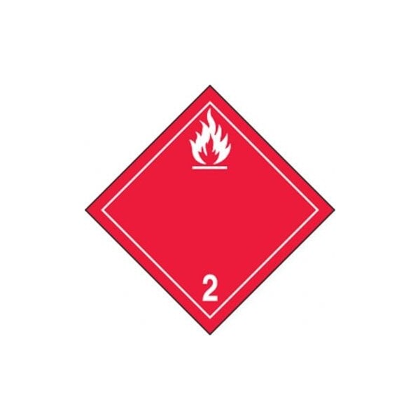 Accuform TDG PLACARD CLASS 2 273MM X 273MM TCP202MG50 TCP202MG50 - main